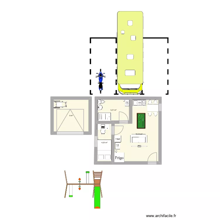 chayo mini house. Plan de 4 et 37 m² chayo mini house. Plan de 4 et 37 m²
