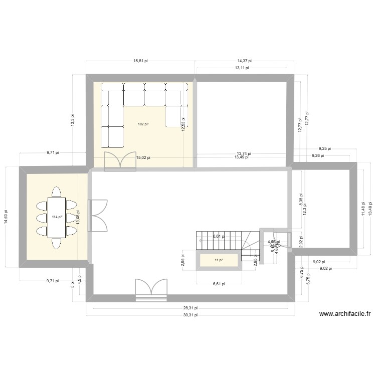 Pr&eacute;vel. Plan de 0 pièce et 0 m2