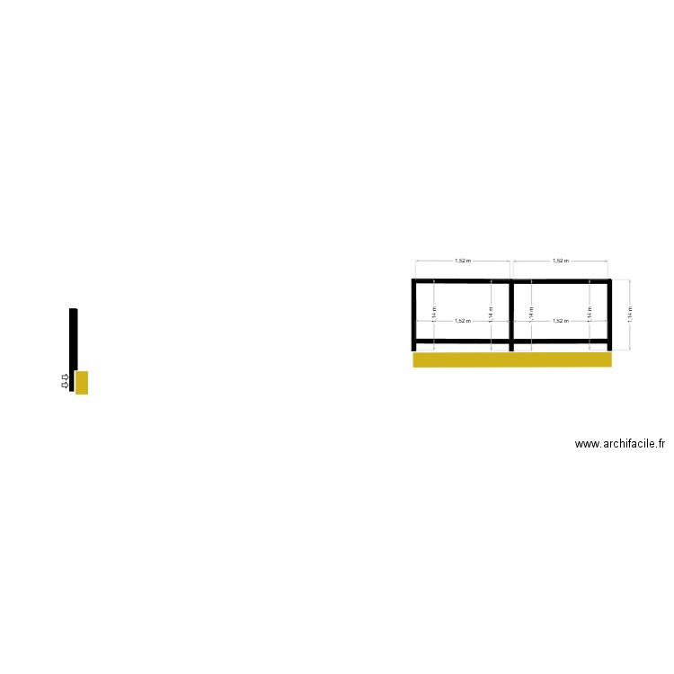 Pollux 3 barrières. Plan de 0 pièce et 0 m2
