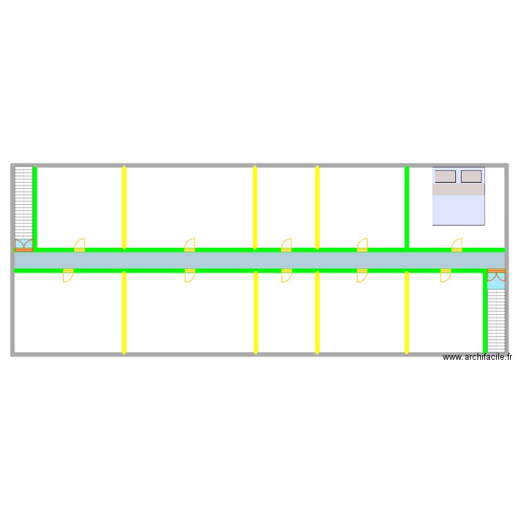 CLOISONNEMENT TRAD. Plan de 13 pièces et 558 m2