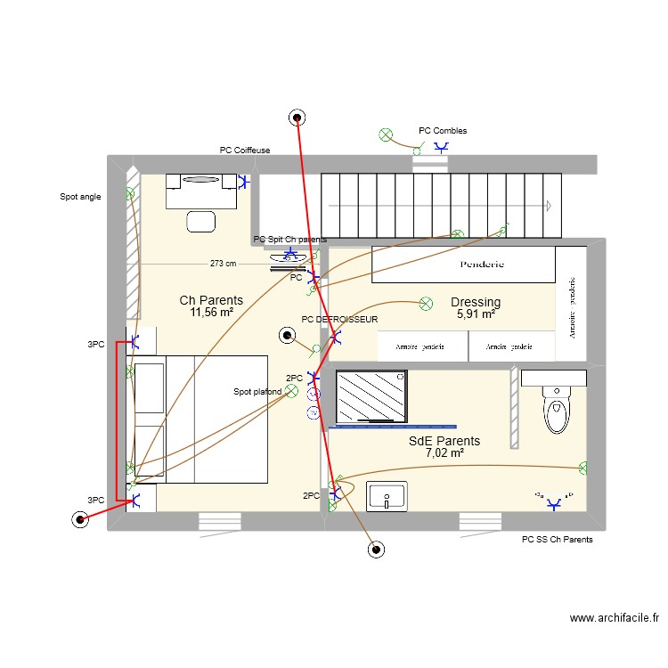 Le Vallon Ch Parents. Plan de 0 pièce et 0 m2