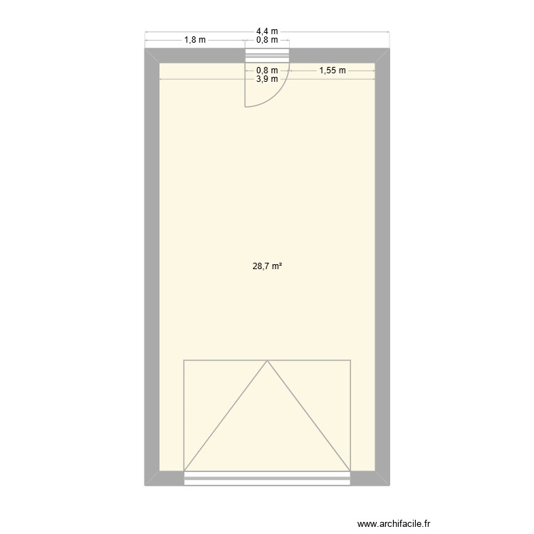 plan garage. Plan de 0 pièce et 0 m2
