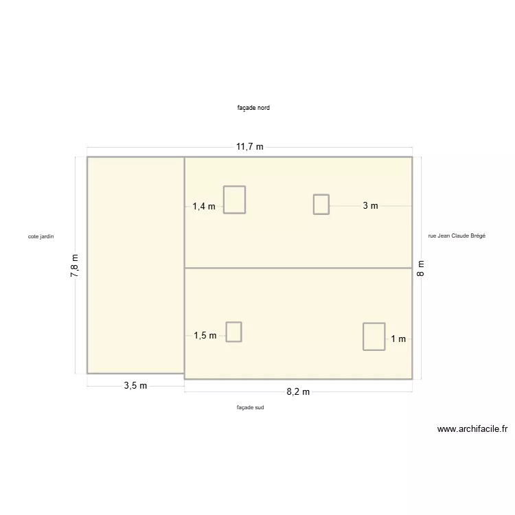 plan toiture apr&egrave;s. Plan de 