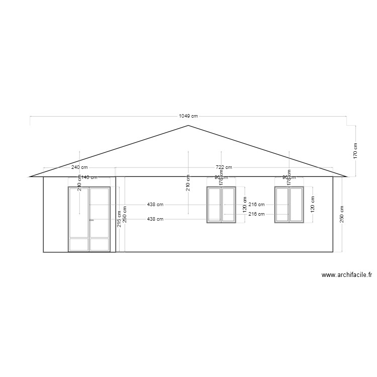 PLAN COUPE FACE. Plan de 0 pièce et 0 m2