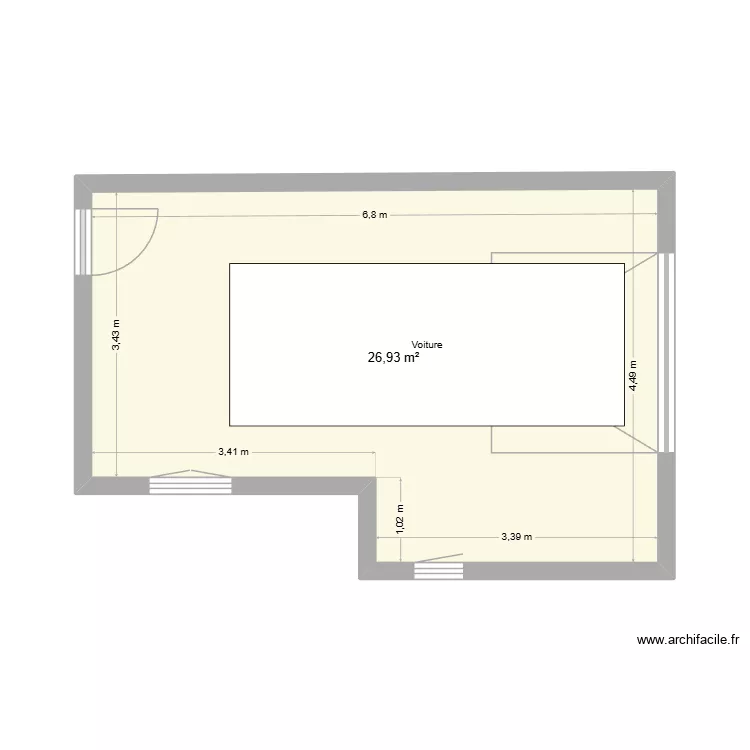 Garage. Plan de 