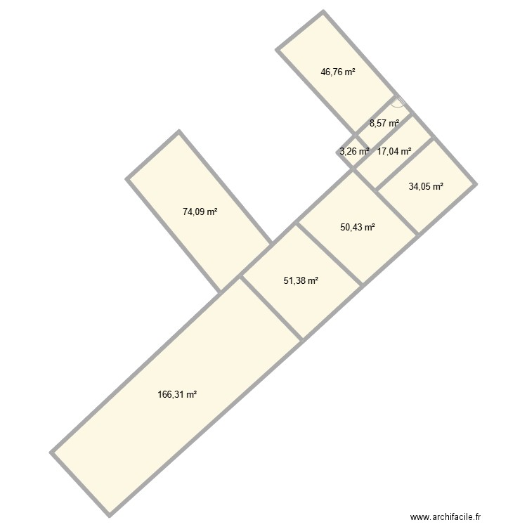 avant. Plan de 10 pièces et 916 m2
