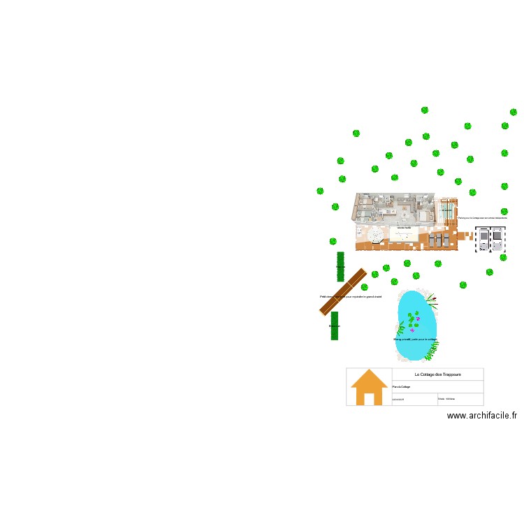 Le Cottage des Trappeurs. Plan de 0 pièce et 0 m2
