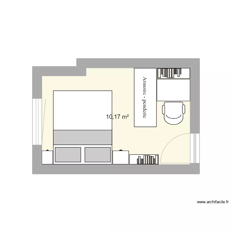 Am&eacute;nagement bureau. Plan de 