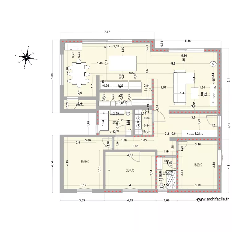 aménagement maison. Plan de aménagement maison. Plan de
