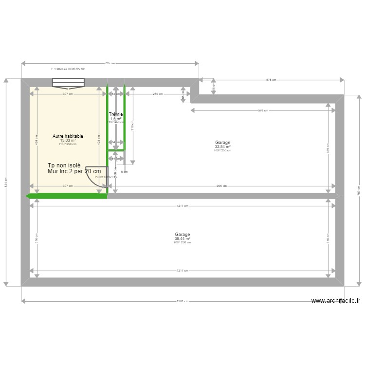 ML23036291. Plan de 15 pièces et 171 m2