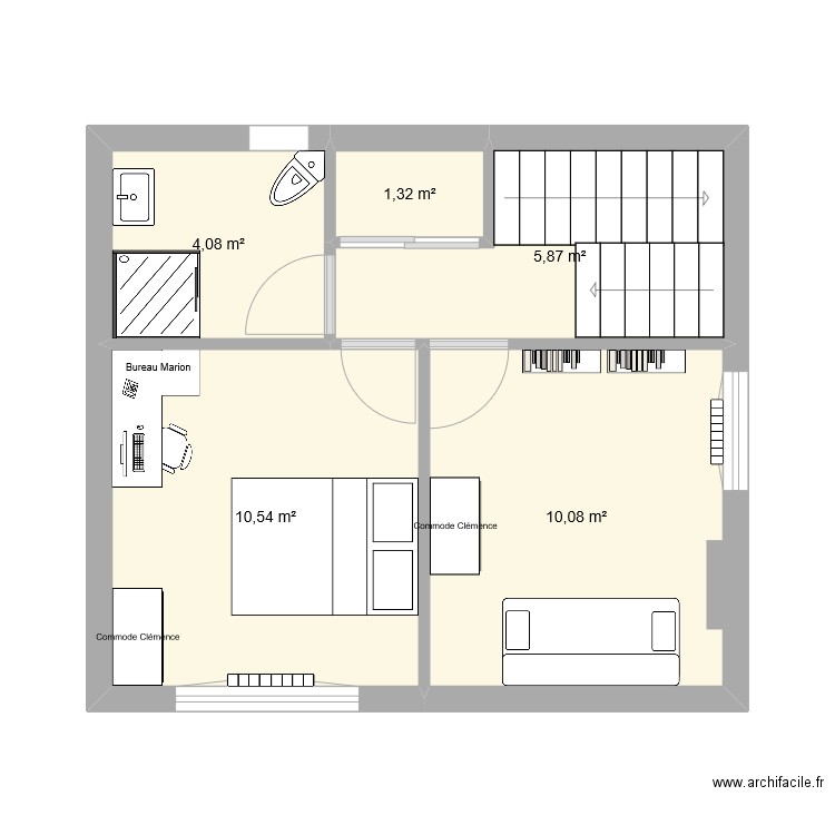 etage. Plan de 0 pièce et 0 m2