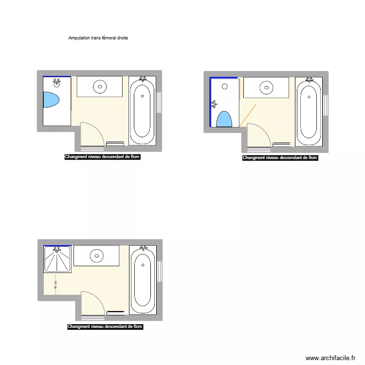 M. FORT (Clem). Plan de 3  et 17 m²