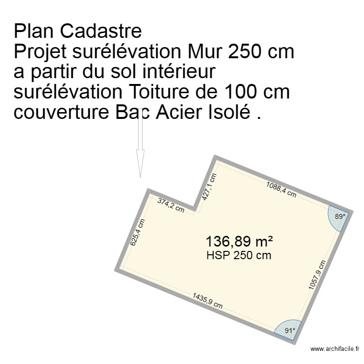 Cadastre. Plan de 0 pièce et 0 m2