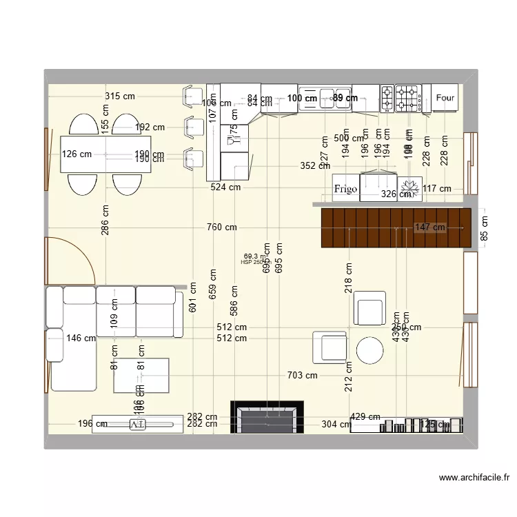 Casita RDC. Plan de 