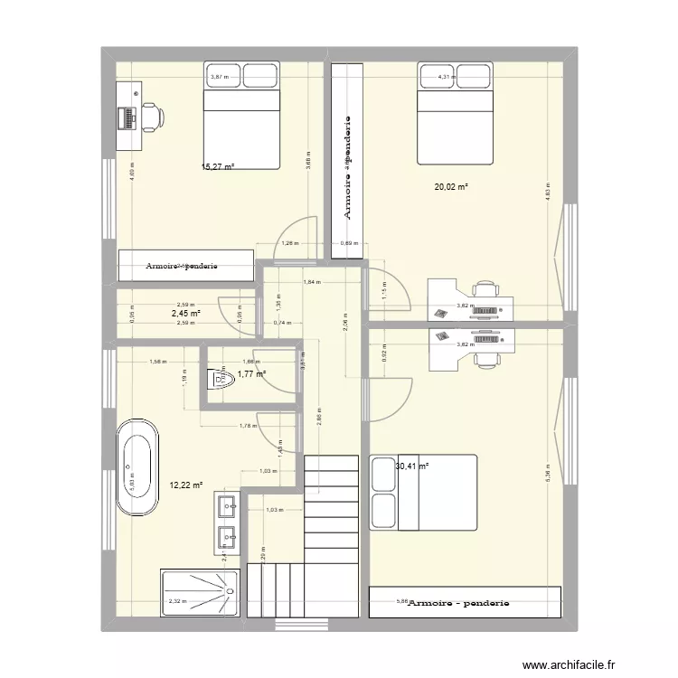 Postweg, 9. 20/09 2étage. Plan de 6 Pièces et 82 m² Postweg, 9. 20/09 2étage. Plan de 6 Pièces et 82 m²