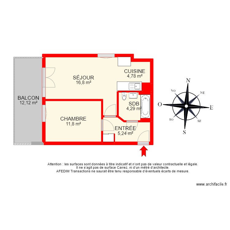 BI18739 -. Plan de 10 pièces et 72 m2