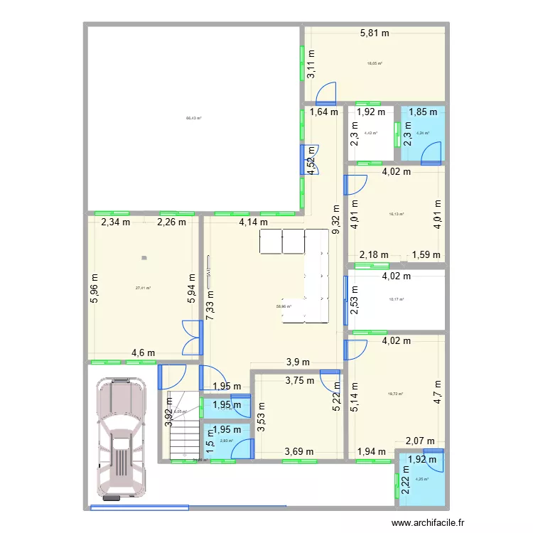 Saint Louis 300 m -Escalier - V3. Plan de 