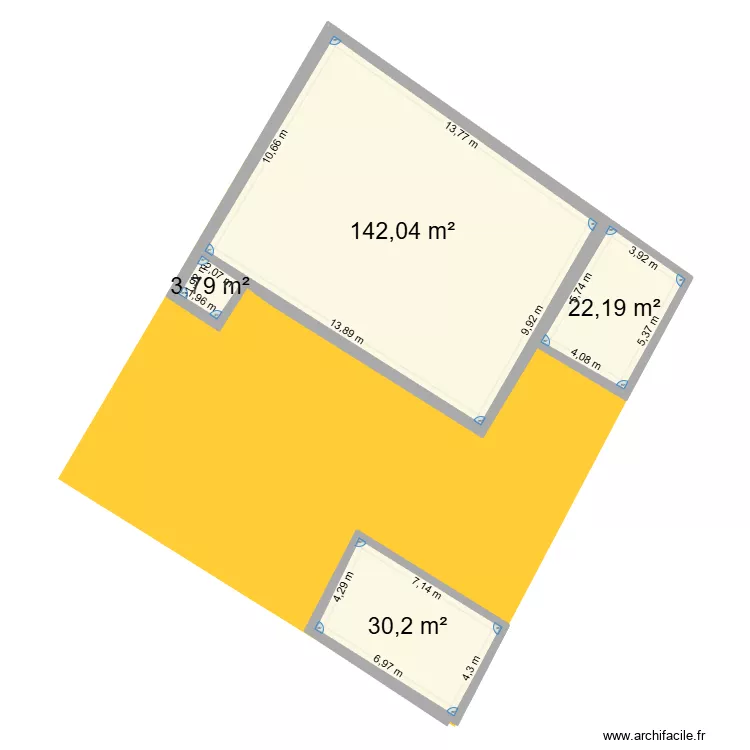 LES ALEXIS EMPRISE SOL. Plan de 