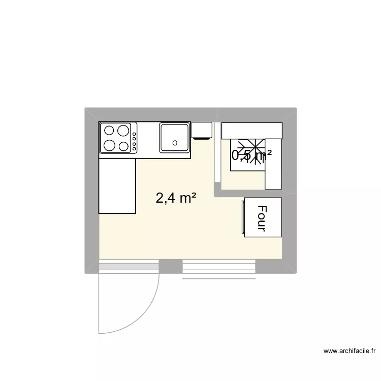 Cabine TMI. Plan de 2 et 3 m² Cabine TMI. Plan de 2 et 3 m²