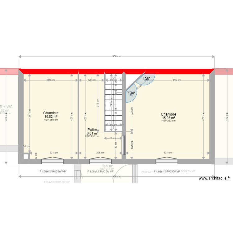 ML24005858 . Plan de 14 pièces et 89 m2