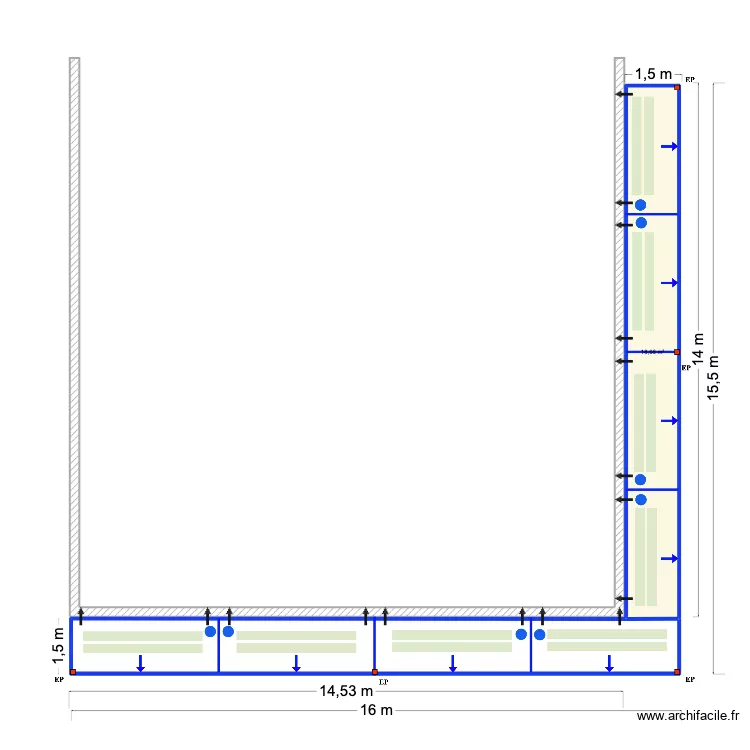 Ronnie 3. Plan de 2  et 41 m²