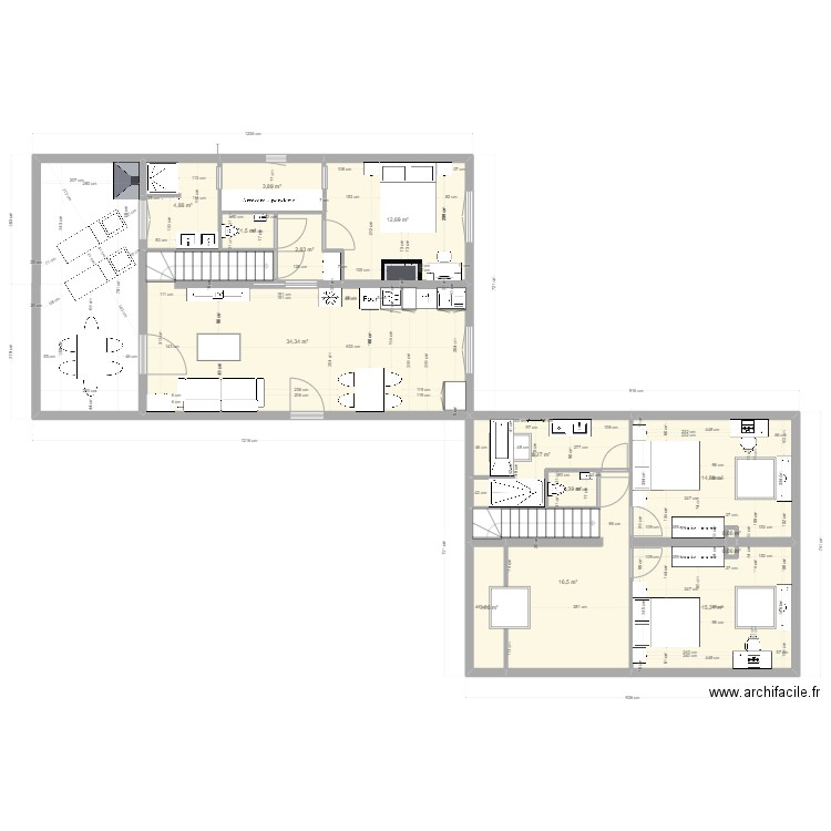 gien bas. Plan de 0 pièce et 0 m2