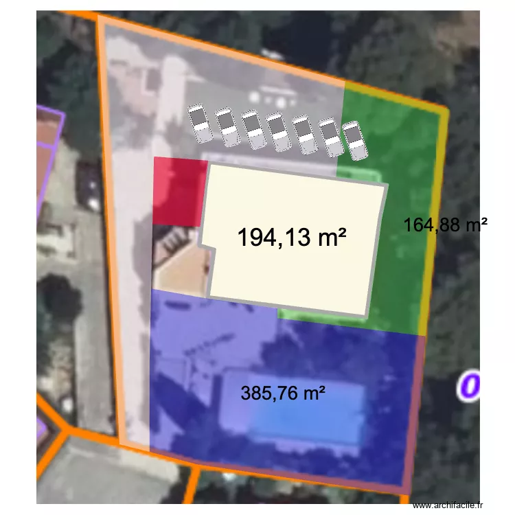 Exterieur Aubagne. Plan de 1 et 194 m² Exterieur Aubagne. Plan de 1 et 194 m²