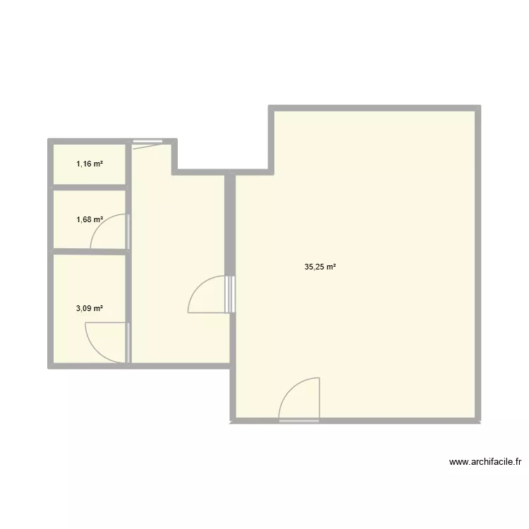 DDAB. Plan de 4  et 41 m²