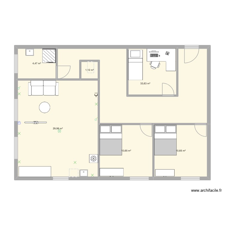 binks. Plan de 0 pièce et 0 m2