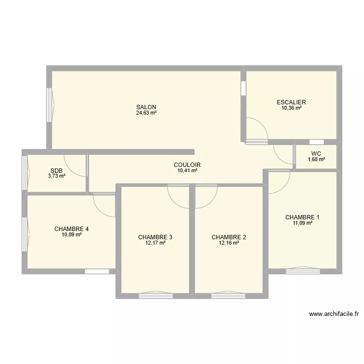 TANTE ZAHIRA. Plan de 