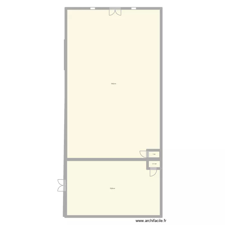 Gab. Plan de 4 pièces et 270 m² Gab. Plan de 4 pièces et 270 m²