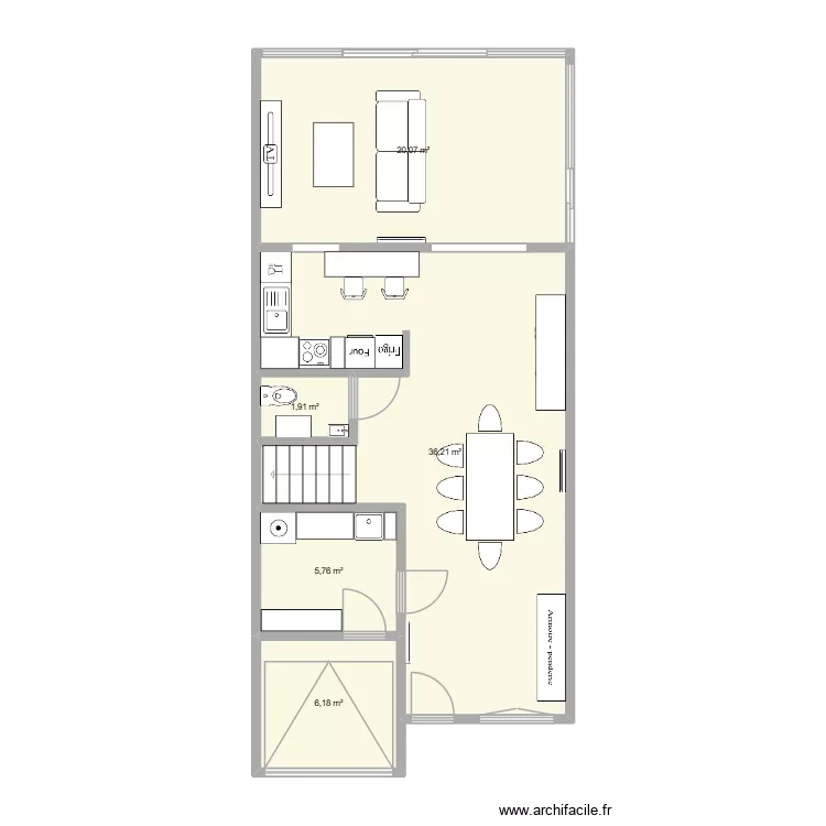 Maison. Plan de 