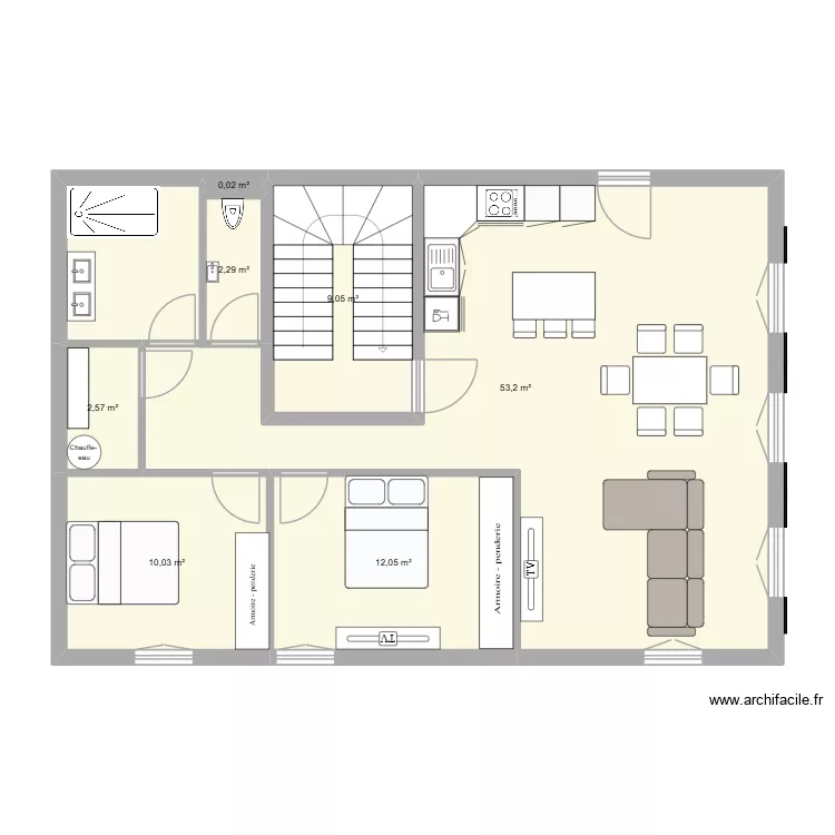 Ithurria 02. Plan de 7  et 89 m²