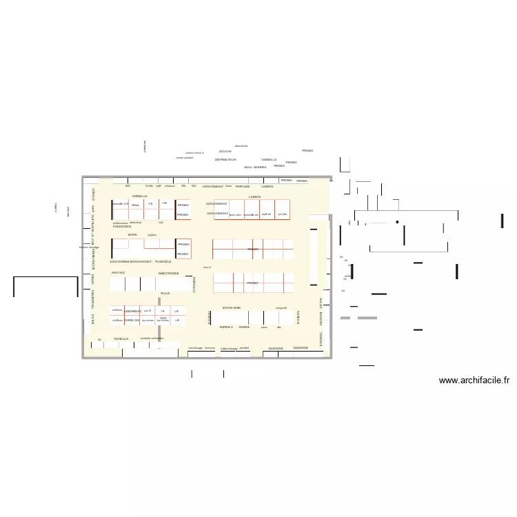 MAG 100. Plan de 1  et 281 m²