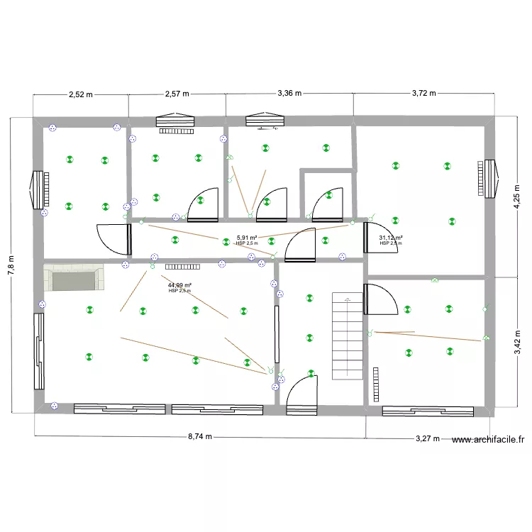 pollionnay. Plan de 