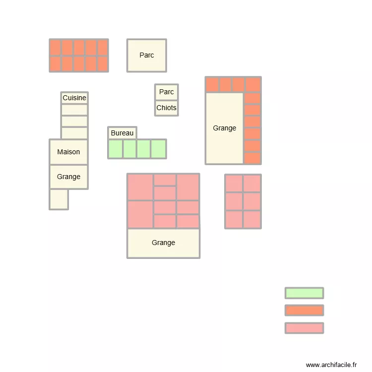 plan &eacute;levage. Plan de 54 pièces et 14 m²