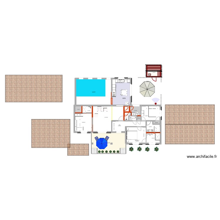 VF module 2 piscine. Plan de 0 pièce et 0 m2