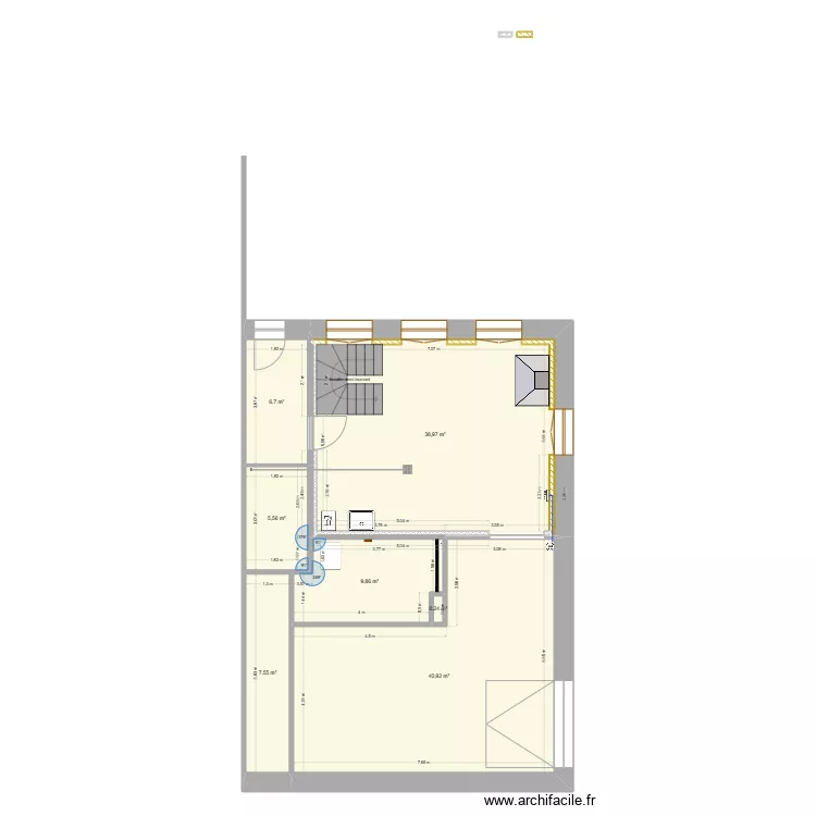 brasserie&eacute;tage. Plan de 