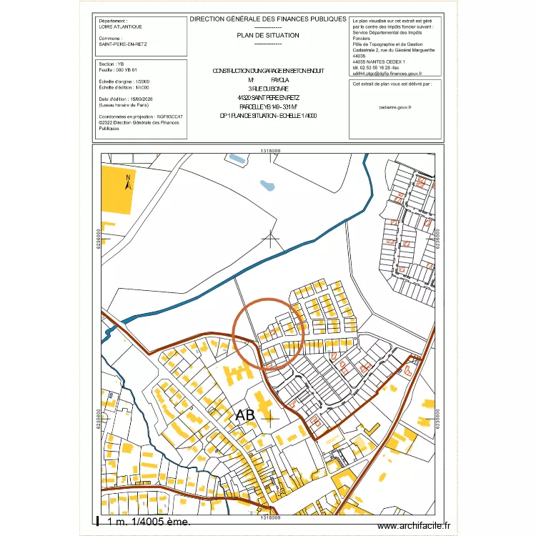 DP 1 FAYOLA 4000. Plan de DP 1 FAYOLA 4000. Plan de