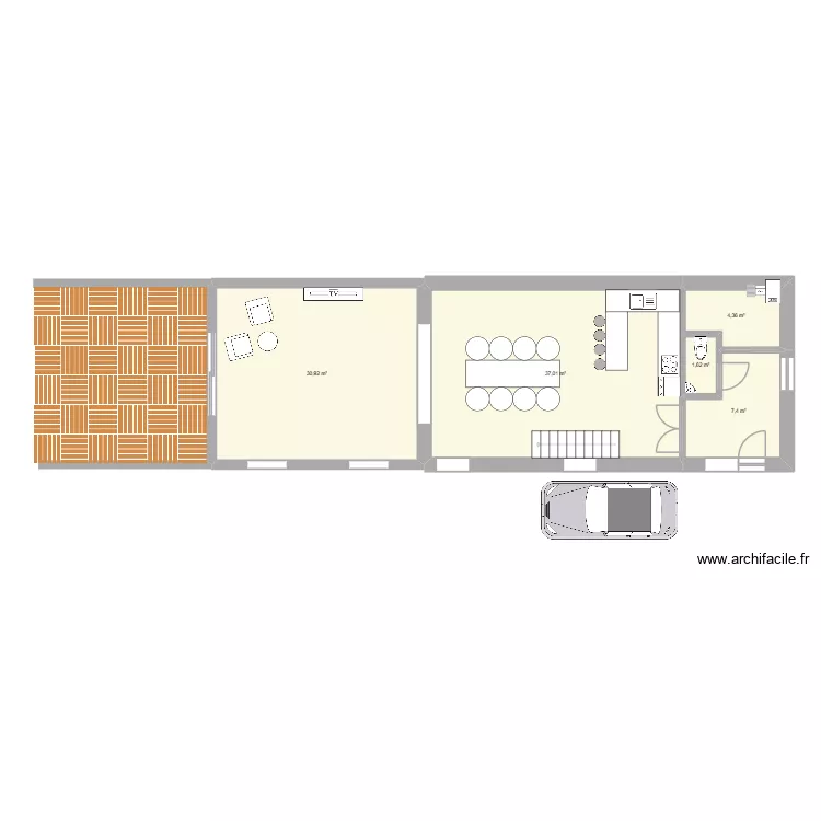 Grange RDC 1. Plan de 5 et 81 m² Grange RDC 1. Plan de 5 et 81 m²