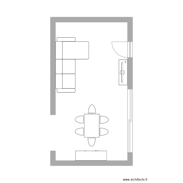 salon. Plan de 0 pièce et 0 m2