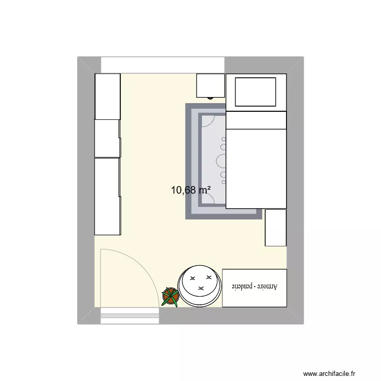 Chambre Axel v1. Plan de 