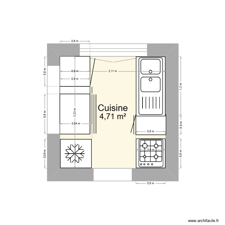 Cuisine_Lavernay_cuisiniste. Plan de 0 pièce et 0 m2