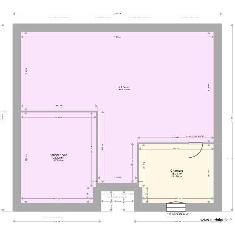  ML25004230  FOMBELLE. Plan de 11 pièces et 219 m2