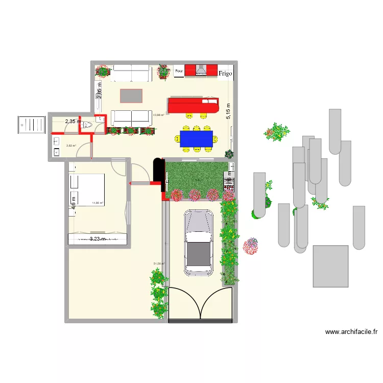 TANIA E PAULO 3. Plan de 4 pièces et 113 m²