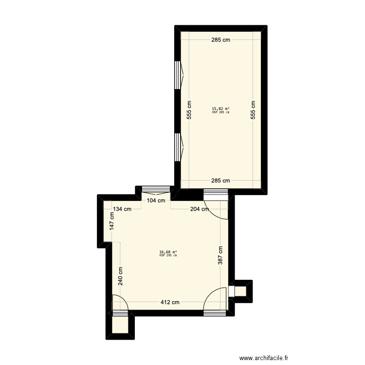 JUIVERIE MESURES_1. Plan de 4 pièces et 33 m2