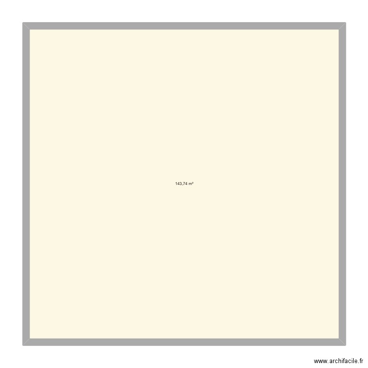 pdc. Plan de 1 pièce et 144 m2