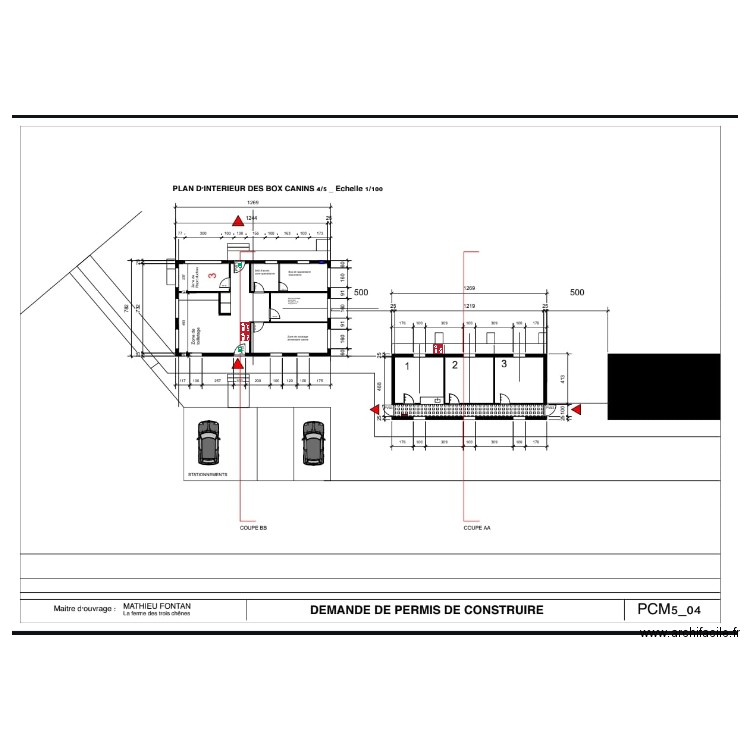 box + locaux ert. Plan de 0 pièce et 0 m2