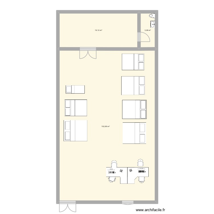 MAGASIN LIT. Plan de 0 pièce et 0 m2