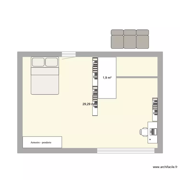 1er étage mireval 68m2. Plan de 2 Pièces et 31 m² 1er étage mireval 68m2. Plan de 2 Pièces et 31 m²